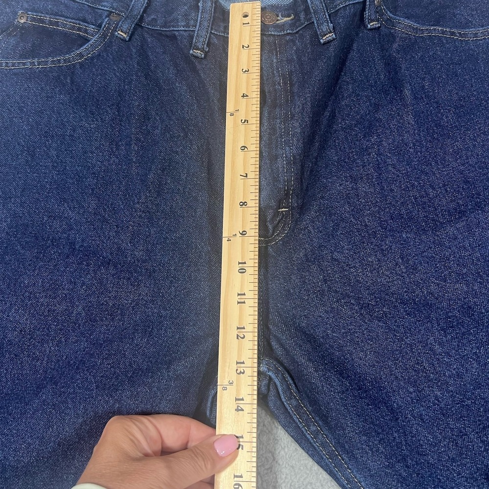 Wrangler Men's Regular Fit Dark Wash Straight Leg Flex Blue Jeans Size 44x32 NWT - Picture 6 of 8
